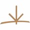 Ekena Millwork Alberta Timber Gable Bracket, Western Red Cedar, 108"W x 45"H x 1 1/2"D x 3 1/2"F, 10/12 Pitch GBW108X45X0204ALB00SWR - alternate 5